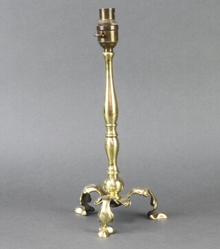 A brass Pullman lamp 35cm h x 16cm diam. 