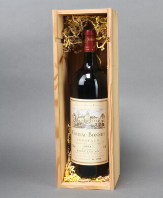 A 1L50 bottle of 1998 Chateau Bonnet Bordeaux no.07148, boxed  