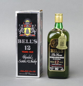 A 75.7cl bottle of Bells 12 year old deluxe blended Scots whisky, boxed 