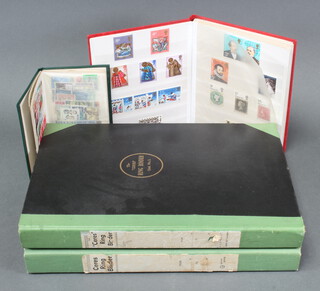 Two ring bound albums of mint and used stamps including GB Victoria and later, Greece, Germany, France, Chilli, Austria, Australia, Poland, Pakistan, Nigeria, Netherlands and 2 small stock books
