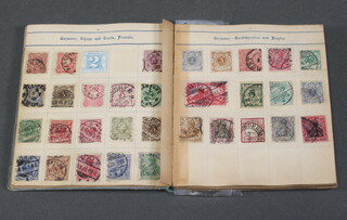 The Victoria stamp album of Victorian and later stamps including GB, Belgium German, Holland and Empire 