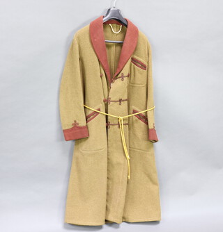 A Second World War dressing gown reputedly made by a German Prisoner of War from Army blankets for the late vendor's father who was a British Army Officer 