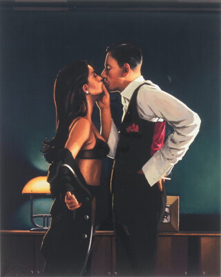 **Jack Vettriano, born 1951, print signed in pencil, "Pincer Movement" no.333 of 495, 50cm x 40cm **PLEASE NOTE - Works by this artist may be subject to Artist's Resale Rights
