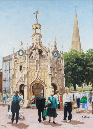 O'Neill 1992, oil on canvas signed "The Chichester Cross" 75cm x 54cm 