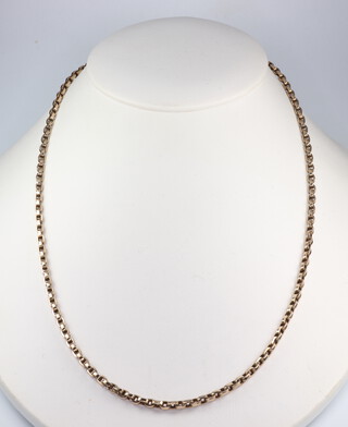 A 9ct yellow gold belcher link necklace 11.8 grams, 48cm 