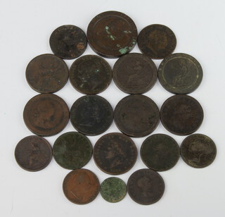 A George III penny 1797 and minor early bronze coinage