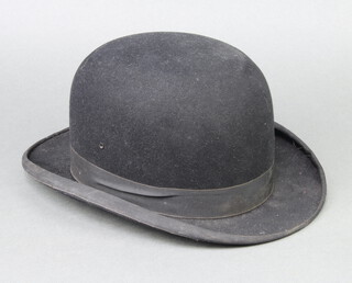 Walter Osborn, a gentleman's lightweight bowler hat (damage to interior) 