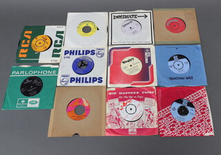12 1960's 45 records to include The Beatles - I Feel Fine, Neil Young - Only Love Can Break Your Heart, Country Joe - Feels Like I'm Fixin to Die, Small Faces - ItchyCoo Park, High Tide Low Tide - Steve Race, Last Night In Soho - Dave Dee Dozy Beaky Mick and Tich, Fiddler's Dram - Day Trip to Bangor, Status Quo - In My Chair, The Status Quo -  Ice in the Sun, The Shangri-las - Remember, Tobi Lark & Toronto - We're all in this together