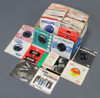 A large collection of 1960's and later 45s records to include The Beatles, Bob Dylan, Beach Boys etc