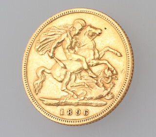 A half sovereign 1896