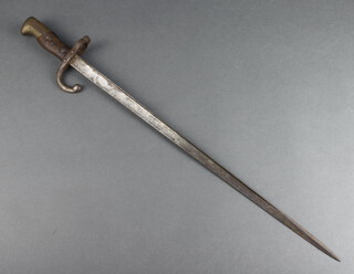 A French chassepot bayonet dated 1875 (no scabbard) 