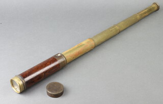 Abraham & Company of Liverpool, a 19th Century brass and rosewood 4 draw telescope