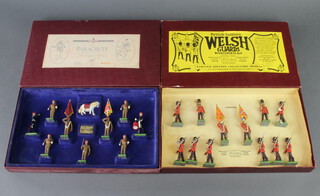 Britains, a limited edition collectors model set of soldiers - The Welsh Guards no.4978 together with The Parachute Regt. no.004185, both boxed (boxes have slight marks in places) 