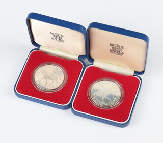 Two 1977 Silver Jubilee silver crowns 