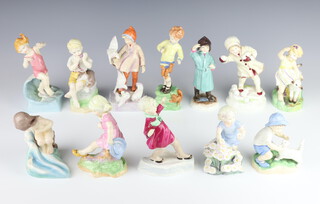 A set of 12 Royal Worcester calendar figures, modelled by F G Doughty 16cm 