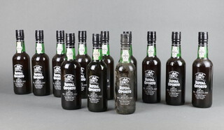 Twelve 37.5cl bottles of 10 year old Royal Oporto port  