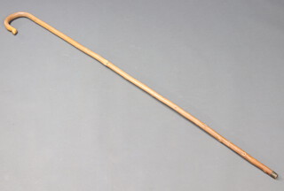 A shepherd's wooden crook 154cm 