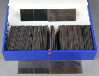 Approximately 120 black and white stereoscopic slides 