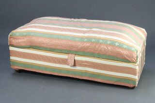 A pine ottoman with hinged lid 40cm h x 122cm w x 57cm d 