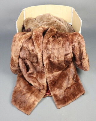 Six various fur coats 