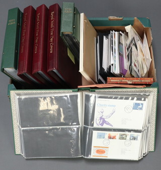 Six albums of GB first day covers together with a quantity of GB presentation stamps 