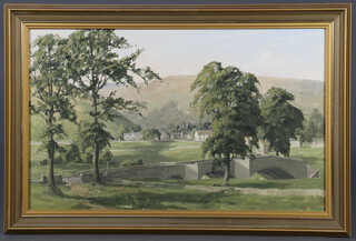 Claude Horsfall, oil on board signed "Buckden" 37cm x 60cm 