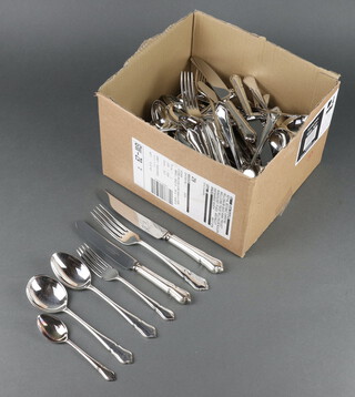 A set of silver plated Dubarry pattern cutlery (44)