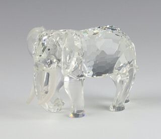 A Swarovski figure of an Elephant designed by Martin Zendron, from The Inspiration Africa Series, annual edition 1993 9cm boxed and with paperwork 