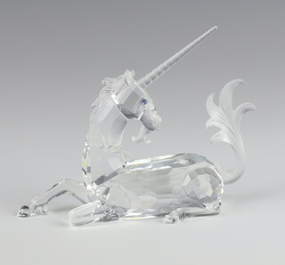 A Swarovski figure "The Unicorn" from the Fabulous Figures series annual edition 1996 by Martin Zendron 11cm, boxed and with paperwork 
