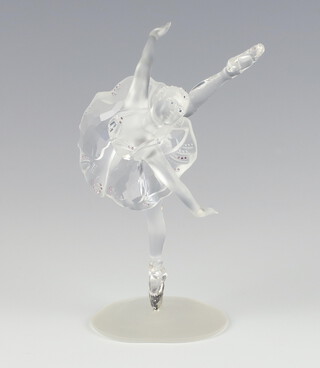 A Swarovski Crystal figure of a ballerina 7750000l4 by Martin Zendron 36cm, boxed 