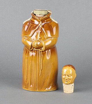 Abbot's Choice, a 1970's flagon of 75.7fl.ozs Scotch Whisky, contained in a flagon in the form of a monk  