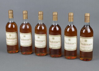 Six bottles of Sauternes white wine 