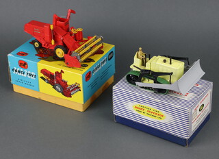A 961 Dinky Supertoys Blaw-knox bulldozer boxed, together with a Corgi Major 1111 Massey Ferguson 780 combine harvester boxed 