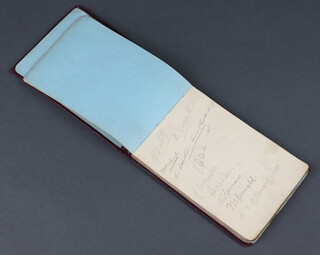 An autograph album containing signatures from athletes at the 1948 Olympic Games, signatures of footballers from Bolton Wanderers and Brentford FC 