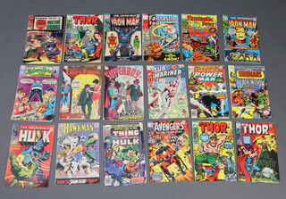 A collection of late 1960s and 1970s Marvel comics to include The Mighty Thor no's 179,181,184,188 and 189, The Avengers no's 82,88 and 89, The Fantastic Four no's 31 (Double Feature Special), 97,110 and 111, Iron Man no's 12 and 34, The Incredible Hulk no's 110 and 118, Captain America no's 126 and 212, Doctor Strange no 159 and other Marvel and DC comics                                                                                                                                                                                                                                                                                