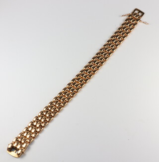 A yellow metal 14k bracelet, 19cm, 26 grams 