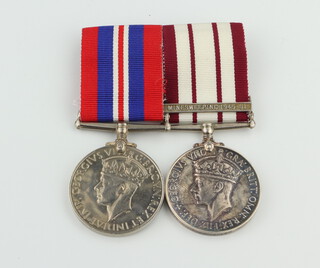 A pair of medals to TY/S.Lt.D.J.K Coles RNVR comprising War medal and Naval General Service medal with minesweeping 1945-51 bar mounted, together with miniatures and spare ribbons 