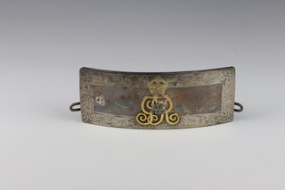 A George V silver and gilt Army pouch box, Birmingham 1909, 19cm 