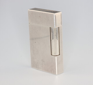 A Dupont silver plated gas cigarette lighter 