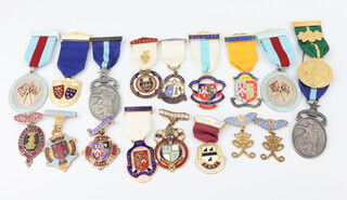 A collection of Masonic charity jewels 