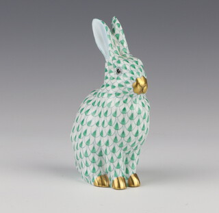 A Herend figure of a seated rabbit 5327 13.5cm 
