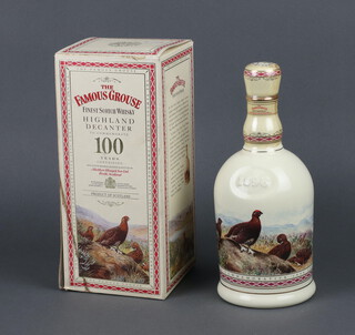 Famous Grouse, a 70cl limited edition Wade ceramic decanter no. L14252B of Famous Grouse blended whisky to commemorate the Centenary of Famous Grouse