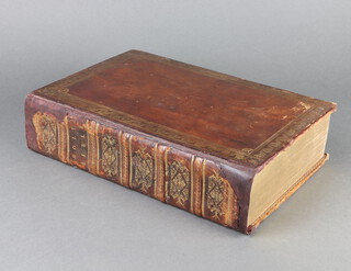 The Holy Bible translated from the Latin Vulgate with Hebrew, Greek and other editions in order of languages, published by Oswald Sayer 1813, leather bound 