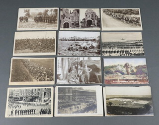 Sixty seven First World War colour and black and white postcards 
