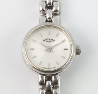 A lady's sterling silver Rotary wristwatch 