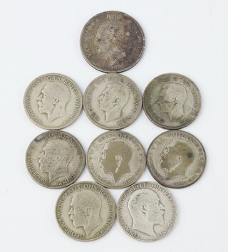 A quantity of pre-decimal silver coinage, 102 grams 