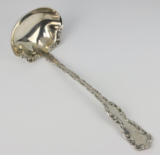 A sterling silver ladle, 130 grams