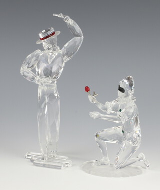 A Swarovski Crystal figure "Masquerade Harlequin 2001" 13cm boxed, together with a "Magic of Dance Figure Antonio 2003" 20cm boxed  