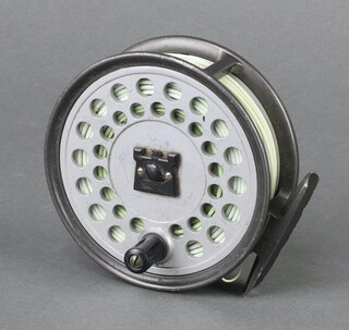 A Hardy Brother Viscount 150 light salmon fishing reel in a Hardy reel pouch 