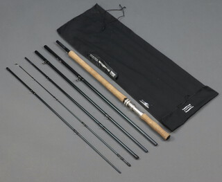 A Shakespeare Expedition 14' 9/10 line weight six piece travel salmon fishing rod in original cloth bag 